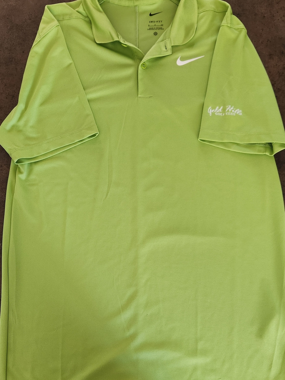Nike Lime Green Preppy Polo with White Swoosh